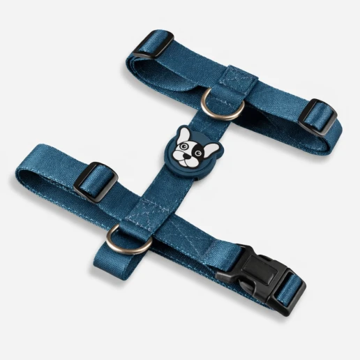 Pretal H regulable Marino para perros, cómodo y resistente para paseo responsable